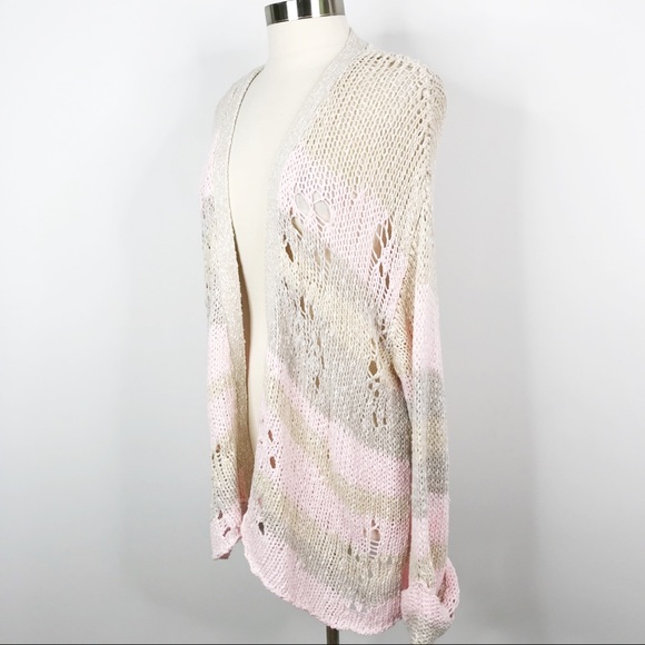 Wildfox Yara Distressed Dolman Cardigan Sweater S - Picture 3 of 11